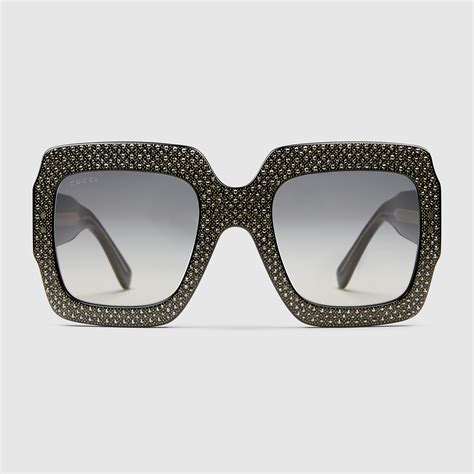 gucci rhinestone square sunglasses|gucci sunglasses women 2022.